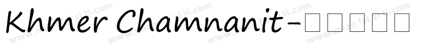 Khmer Chamnanit字体转换